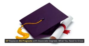 Education cap and rolled pages.