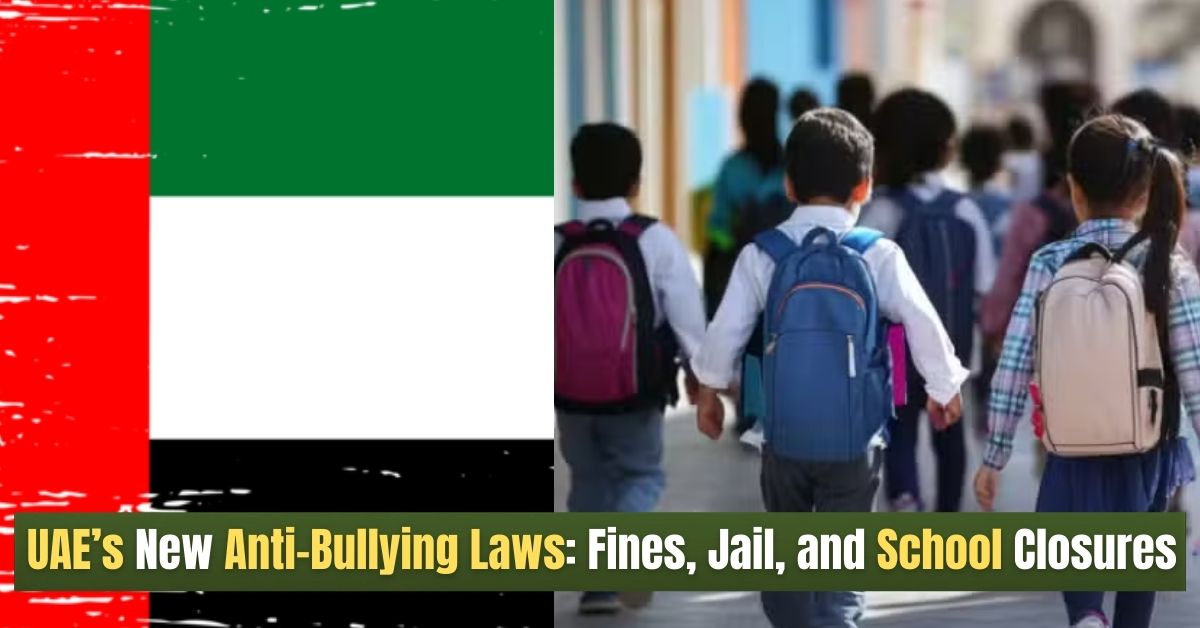 Students and UAE Flag