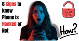 Shocked girl about hacking