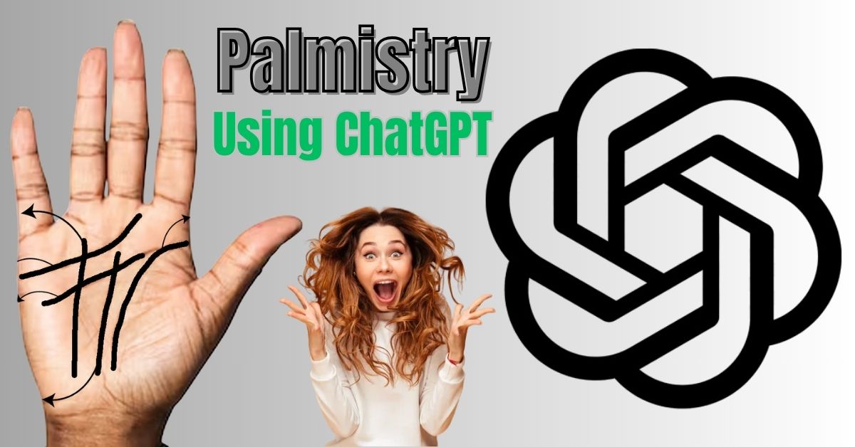 A hand, exciting girl, and logo of chatgpt.