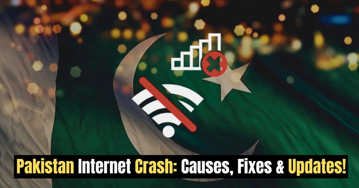 pakistani flag and internet signals