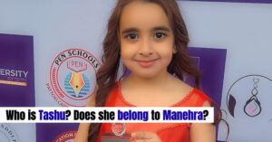 A girl holding award