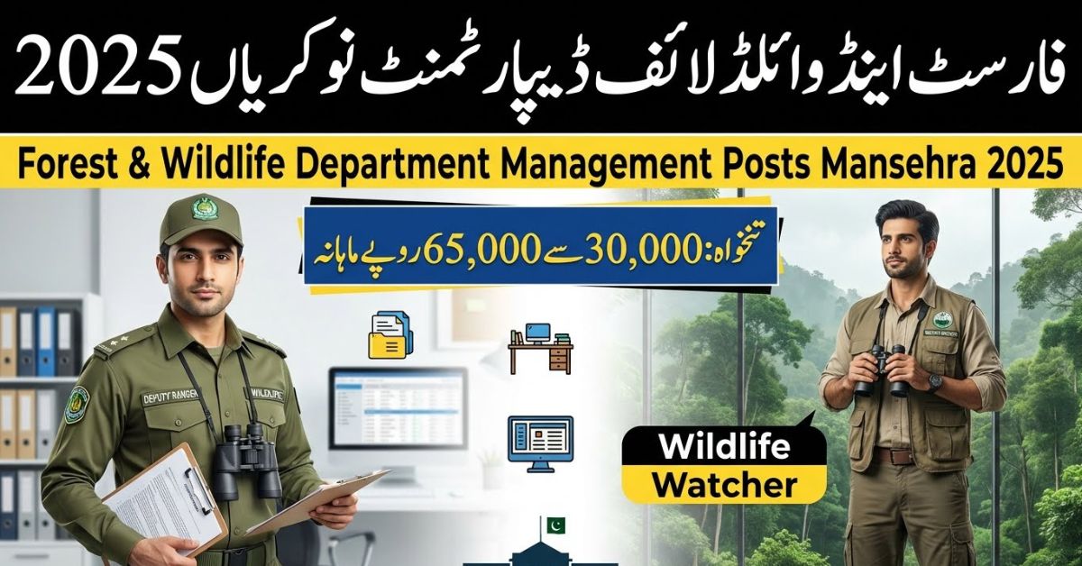 thumbnail of Forest & Wildlife Department Management Posts Mansehra 2025